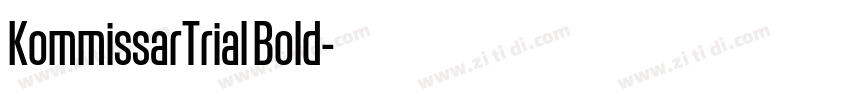 KommissarTrial Bold字体转换